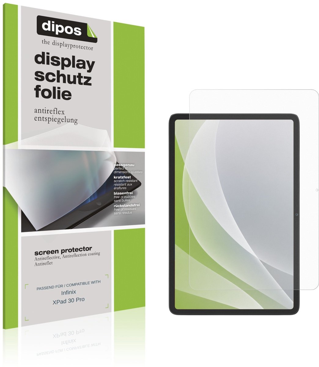 dipos – 2x Matte Beschermfolie geschikt voor Infinix XPad 30 Pro | Krasbestendige & antireflecterende Screenprotector Ultra-Thin