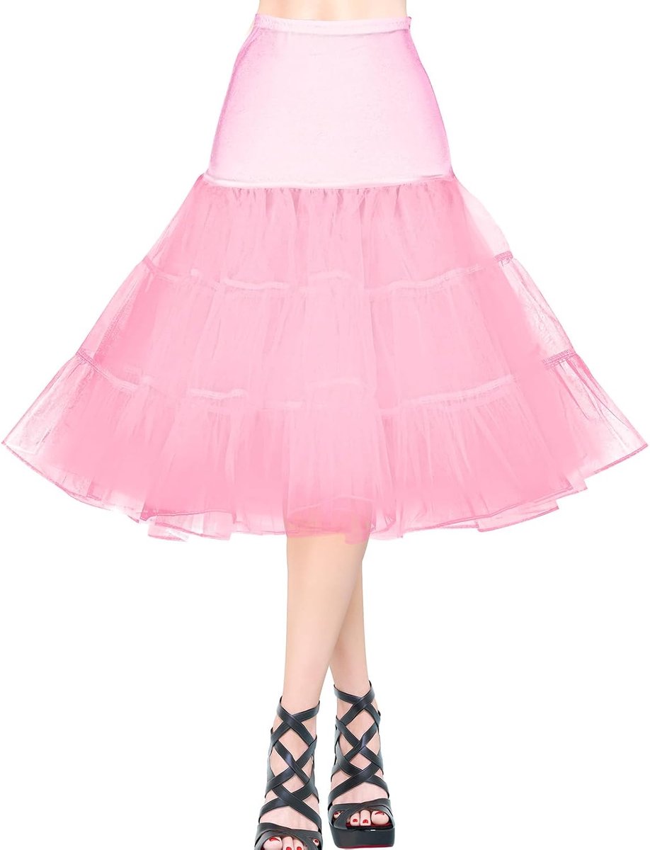 Petticoat, voor dames, vintage, retro, petticoat, 50 stuks, verschillende maten, onderrok met kant voor eindexamenbaljurk, bruidsjurk 1950, rockabilly