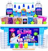 Styma - Slijm Maken - Slime - Slijm - DIY Pakket - Squishy Maker - Slijm Set - Glow in the Dark - Knutselen voor kinderen - Knutsel pakket - Sensorisch - 41 Pcs