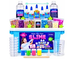Styma - Slijm Maken - Slime - Slijm - DIY Pakket - Squishy Maker - Slijm Set - Glow in the Dark - Knutselen voor kinderen - Knutsel pakket - Sensorisch - 41 Pcs