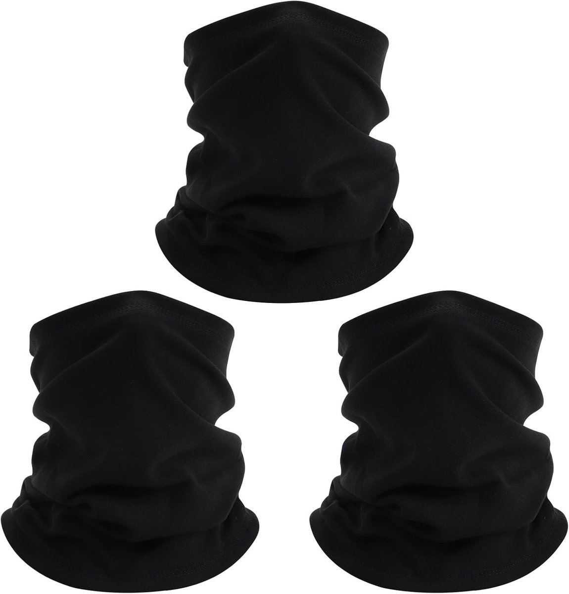 3 Pack Winter Neck Gaiter Warmer voor Mannen & Vrouwen, Winddicht Gezicht Cover Fleece Gezichtsmasker Sjaal voor Koud Weer Sport