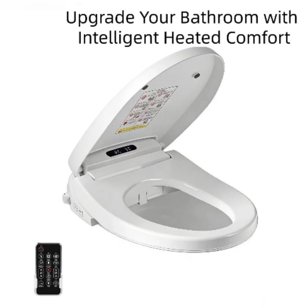 NextNovaDeals Slimme Toiletbril - Afstandsbediening - Verwarmde Zitting - Luchtdroger - Hygiënisch - Instelbaar - Spuitmond - Wit