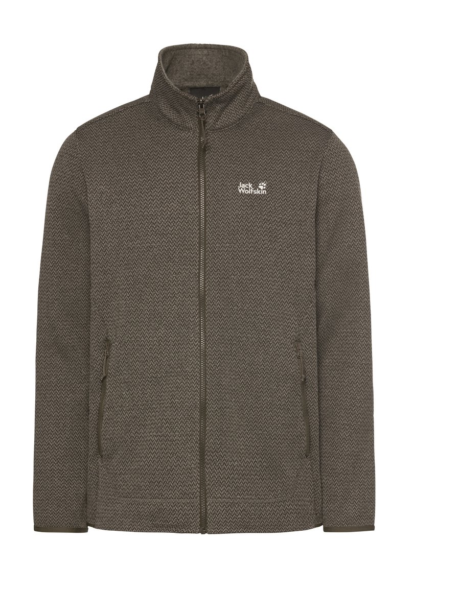 Jack Wolfskin Pinetrial FZ Men Outdoorvest Heren Obsidian Moss