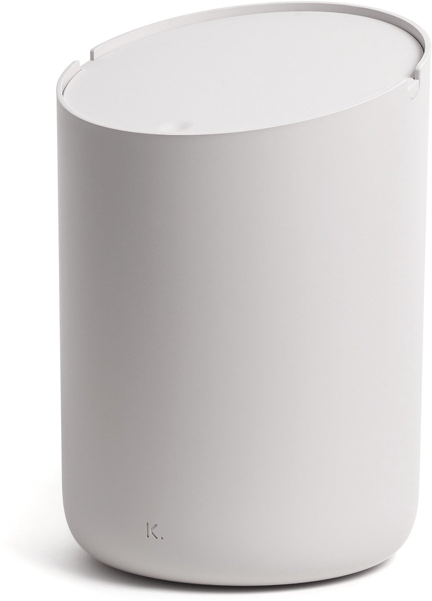 Afvalbak 1,5L - Mini Cosmetica-Emmer Taupe - Antislip Binnenemmer - Ideaal voor badkamer en keuken - ShopVlot