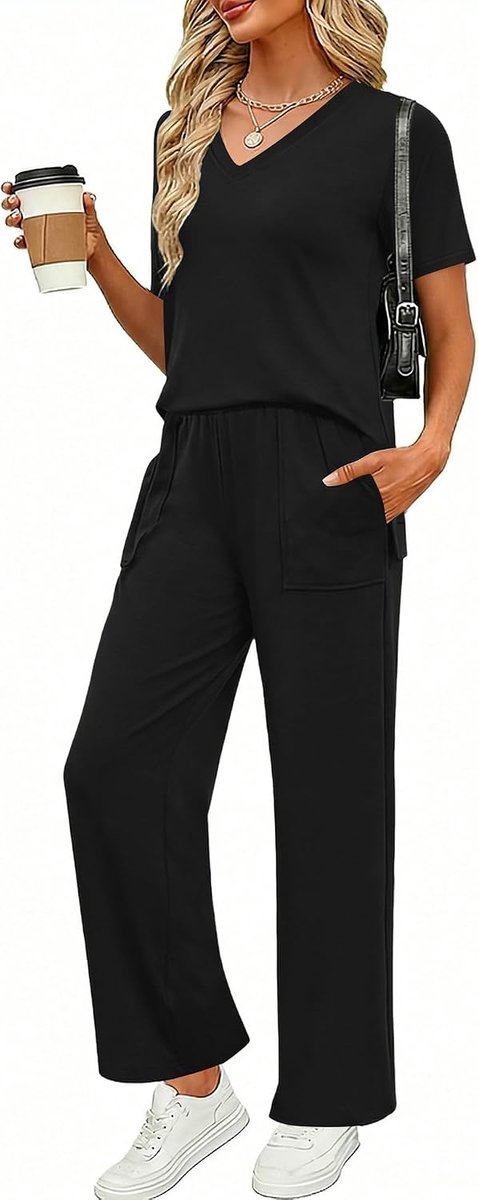 Dames Pyjama Sets Korte Mouw Nachtkleding Loungewear Zachte Losse Fit Tweedelige Pj Sets Zomer 2026