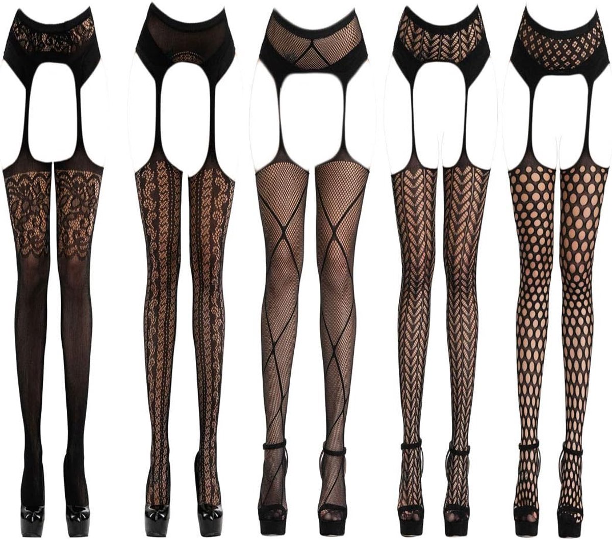 Lingerie babydoll stretch kousen net net nachtkleding party club jurk cadeau voor vriendin