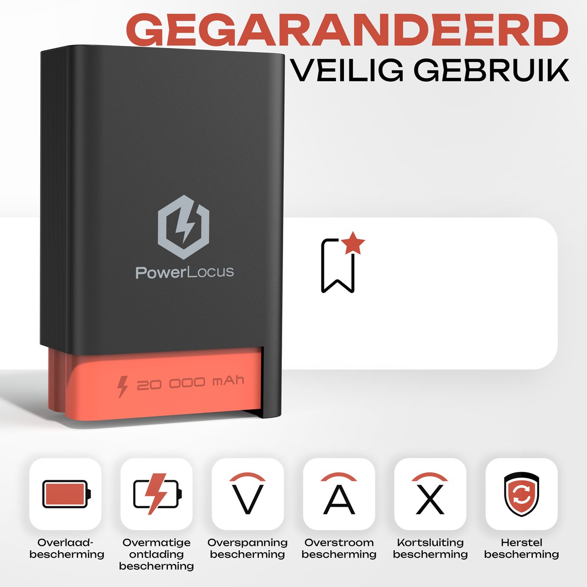 PowerLocus Powerbank 20000mAh – 65W PD Fast Charging Externe Accu – Geschickt voor Laptops - Draagbare Oplader voor Laptop, Telefoon, Tablet – Display – Noodpakket met USB-C Snellader Kabel — cadeau in Gadgets - foto 4