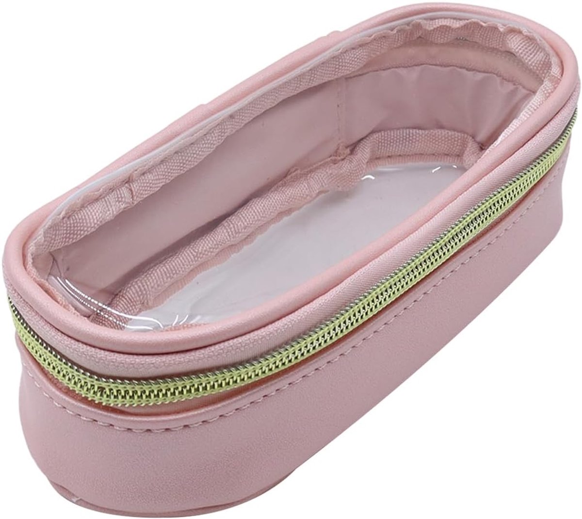Cosmetische tas Toiletry Pouch Travel Organizer Duidelijke make-upopslag voor borstels Vloeistoffen Dagelijkse draagtas (roze)