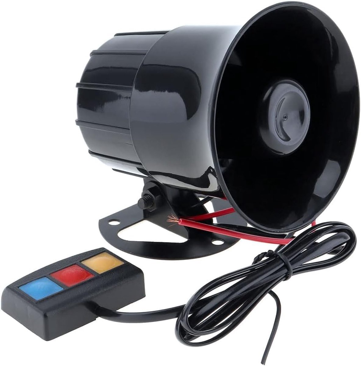 Autoalarmsirene, 12 V, 30 W, motorfiets, waarschuwingsalarm, zeemeermin, 3 geluid, luidspreker, voor motorfiets