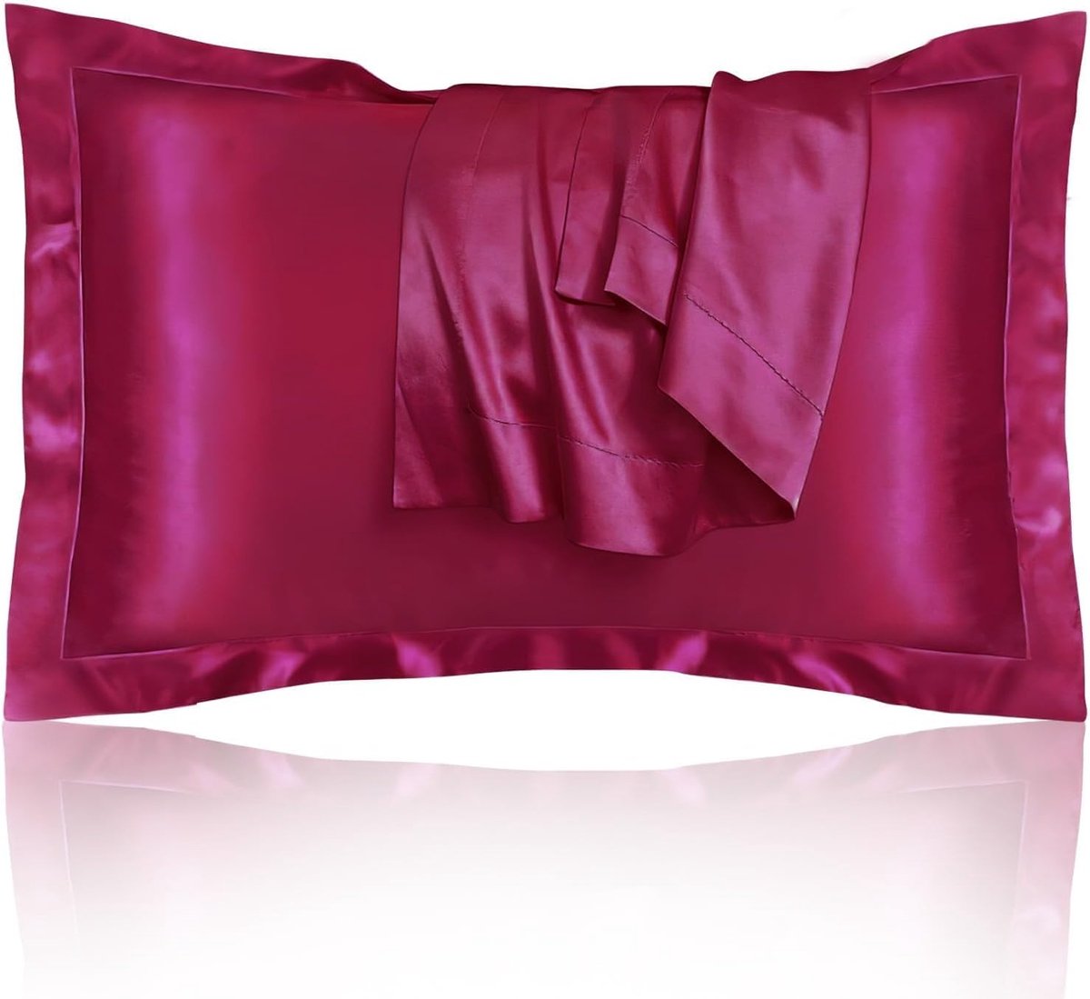 Kussenslopen 50 x 75 cm, zachte kussenhoezen voor huid en haarverzorging, anti-kroes en anti-rimpel, luxe slaapcomfort, ademend en onderhoudsvriendelijk, betere verzorging dan