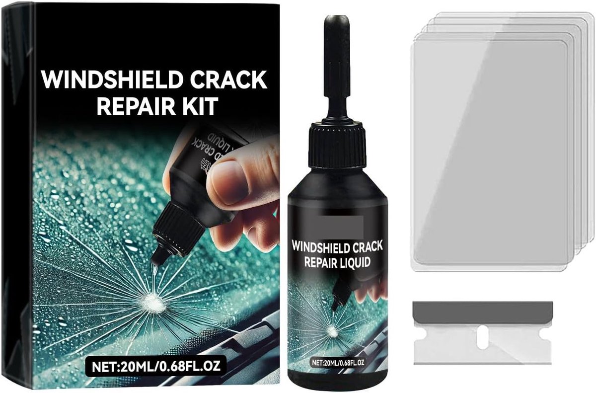 Scheuren Glas,Auto Glas Reparatie Kit,Automotive Voorruit Reparatie Tool Kit,Auto Voorruit Reparatie Kit,Reparatieset Raam Voorruit Reparatie Kit,Glas Crack Reparatie Oplossing