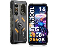 OSCAL PILOT 8 Robuuste Smartphone 5G - 48GB(12+36) RAM - 256GB ROM - 6,83inch 120Hz - 10000 mAh 55W - Android 16 - 108MP+50MP camera - WiFi 7 - IP68/IP69K - GPS NFC - Zwart