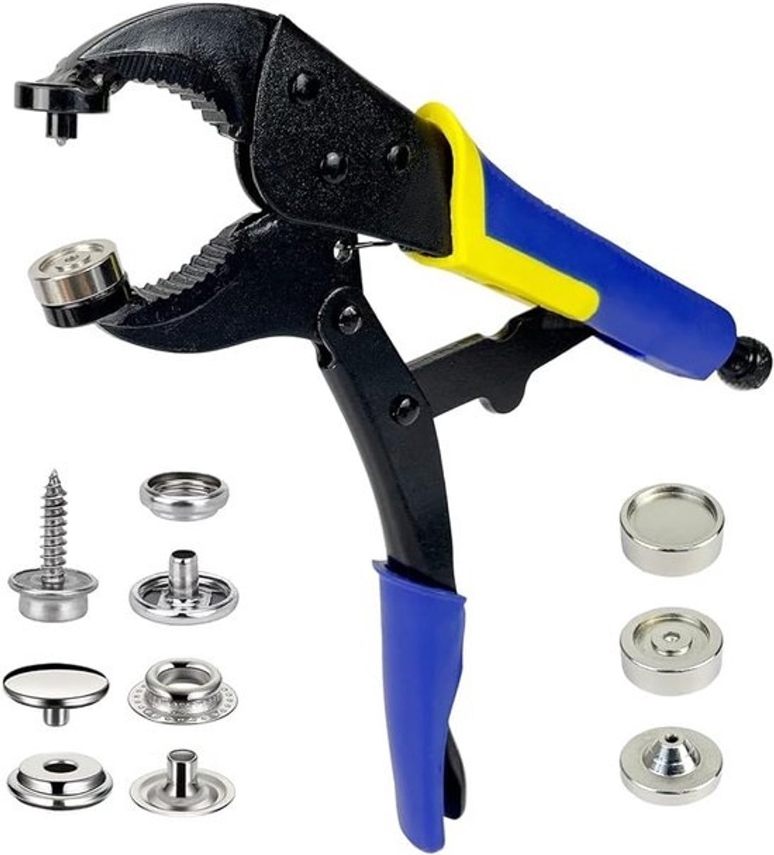 Drukknopset met Installatietang - 40 Sets van 15 mm Drukknopen voor Bootkappen en DIY Projecten