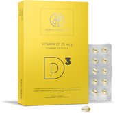 Perfect Health - Vitamine D3 25mcg 1000ie - Hoge Dosering voor Dagelijkse Behoefte - 90 Capsules - Voor Betere Weerstand en Immuunsysteem - Vega