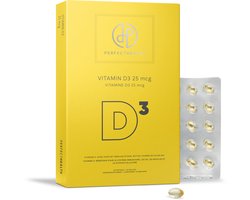 Perfect Health - Vitamine D3 25mcg 1000ie - Hoge Dosering voor Dagelijkse Behoefte - 90 Capsules - Voor Betere Weerstand en Immuunsysteem - Vega