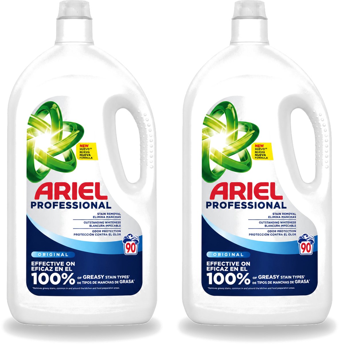 2 x Ariel – Vloeibaar Wasmiddel – Professional Regular - 90 wasbeurten - 4,05 L - Voordeelverpakking - 2 stuks