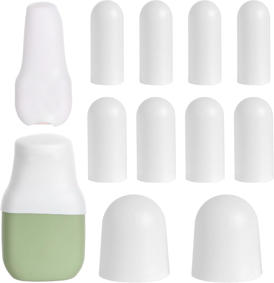 SnelShoppen - 10 Pack Reusable Silicone Travel Bottle Covers - Lekvrije Toilettas Accessoires voor Mannen en Vrouwen - Ideaal voor Cruises, Kamperen e