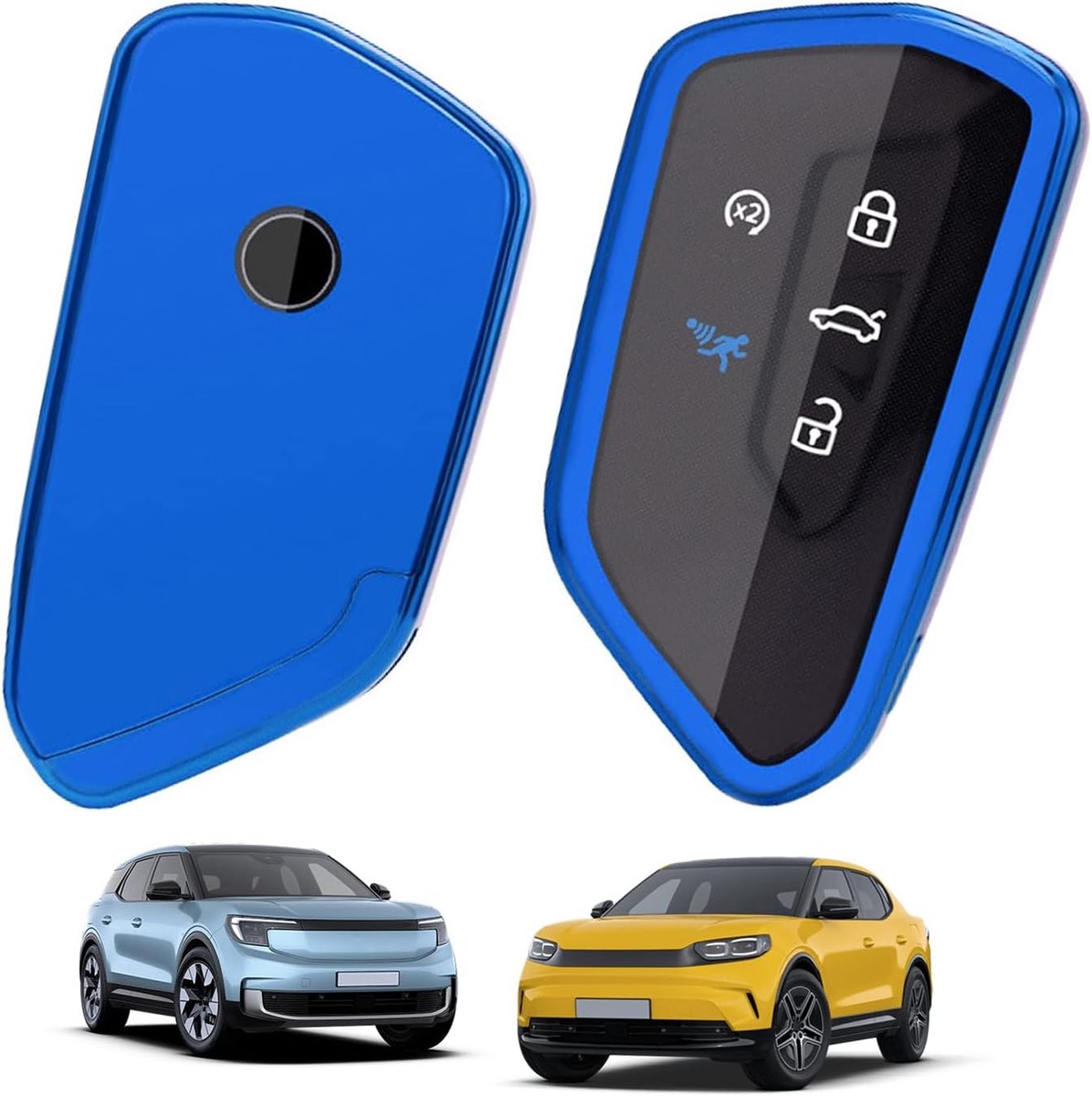 Sleutelhoes Ford Explorer EV/Capri EV 2025-2027 - TPU Silica gel - 360° Bescherming - Ideaal voor dagelijks gebruik - ShopVlot
