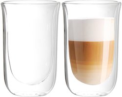 Youngever 2 Pack Large 15oz Glass Coffee Cups, Double Wall Thermo-Insulated Coffee Cups, Glass Coffee Mugs - ShopVlot