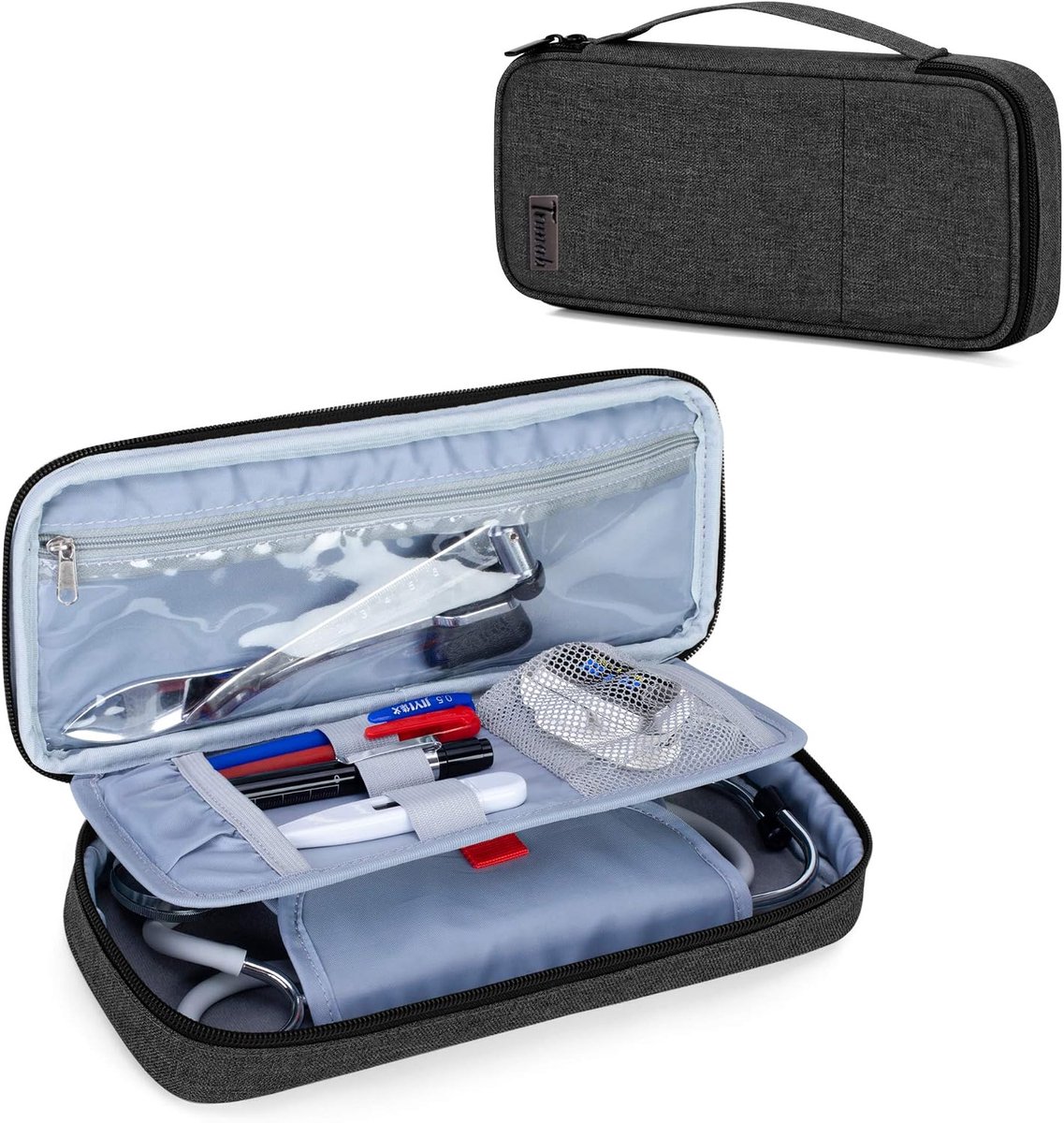 Trunab Stethoscope Case with Inner Divider, Stethoscope Case Compatible with 3M Littmann/MDF/ADC and Additional - ShopVlot