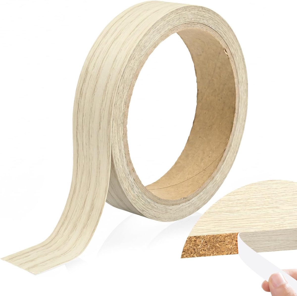 Veneertape zelfklevend 20mm x 10m - Houtlook - Eenvoudige montage - Ideaal voor meubels en werkbladen - ShopVlot