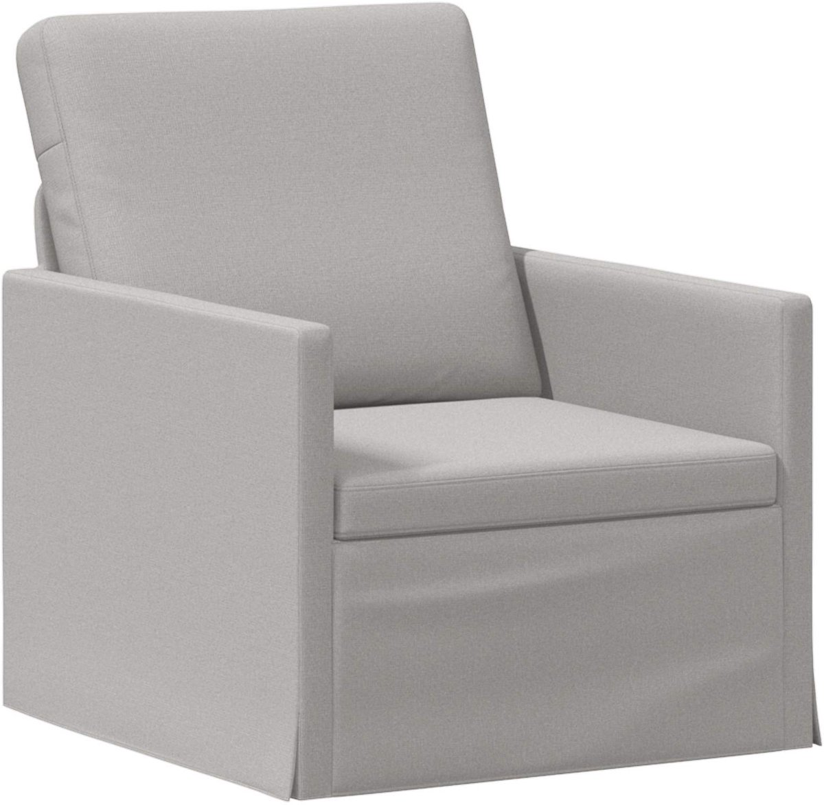 vidaXL Fauteuil - Wolkgrijs - 70 - x - 81 - x - 82 - cm - Stof Wolkengrijs