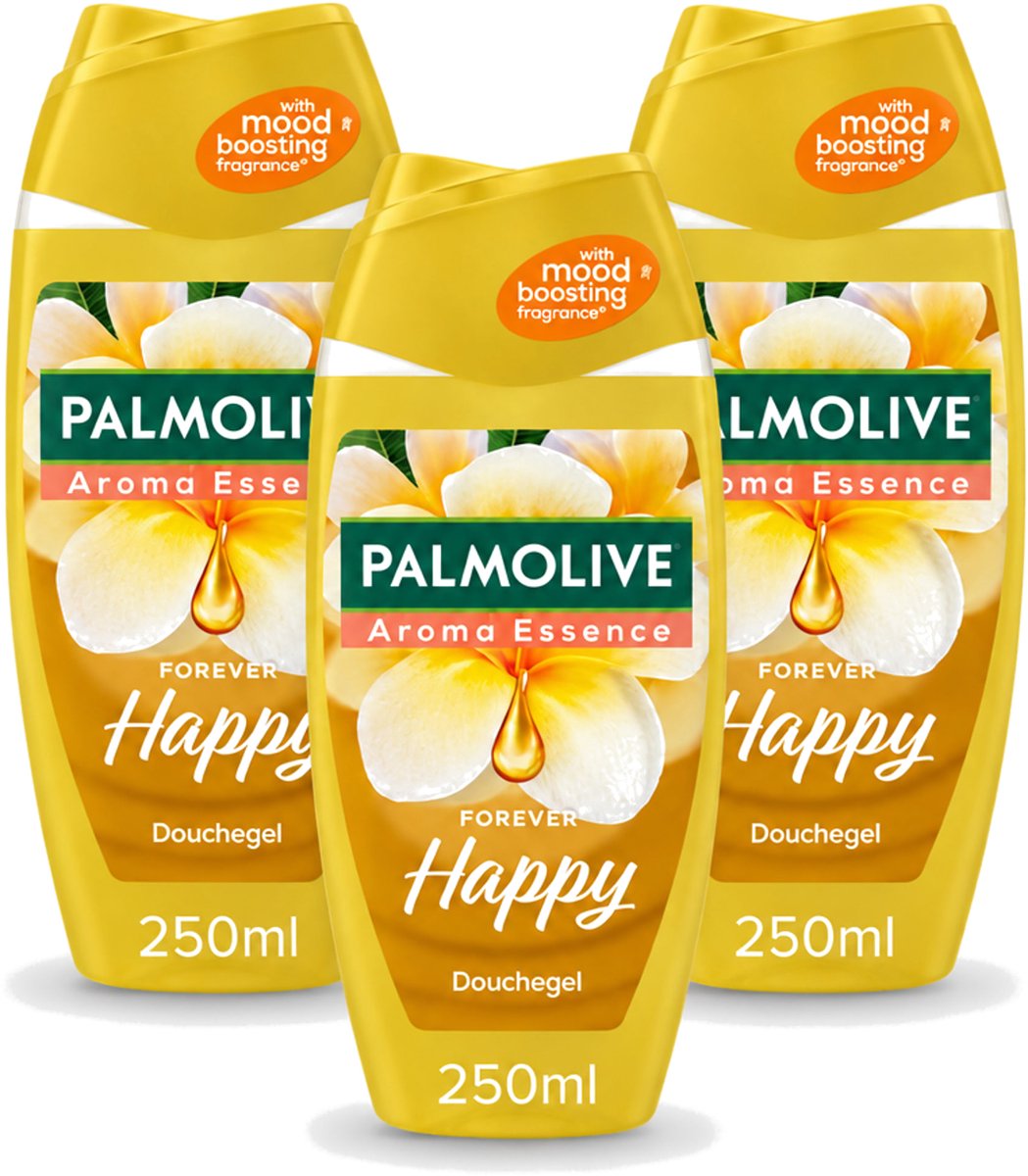 3 x Palmolive - Arroma Essence - Douchegel - Frangipani & Neroli - Forever Happy - 250 ml - Voordeelverpakking - 3 stuks