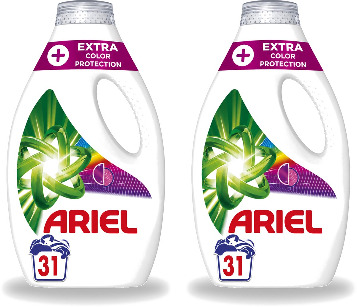 2 x Ariel Original - Extra Kleurbescherming - Vloeibaar Wasmiddel - Gekleurde Was - 31 Wasbeurten - Voordeelverpakking - 2 stuks