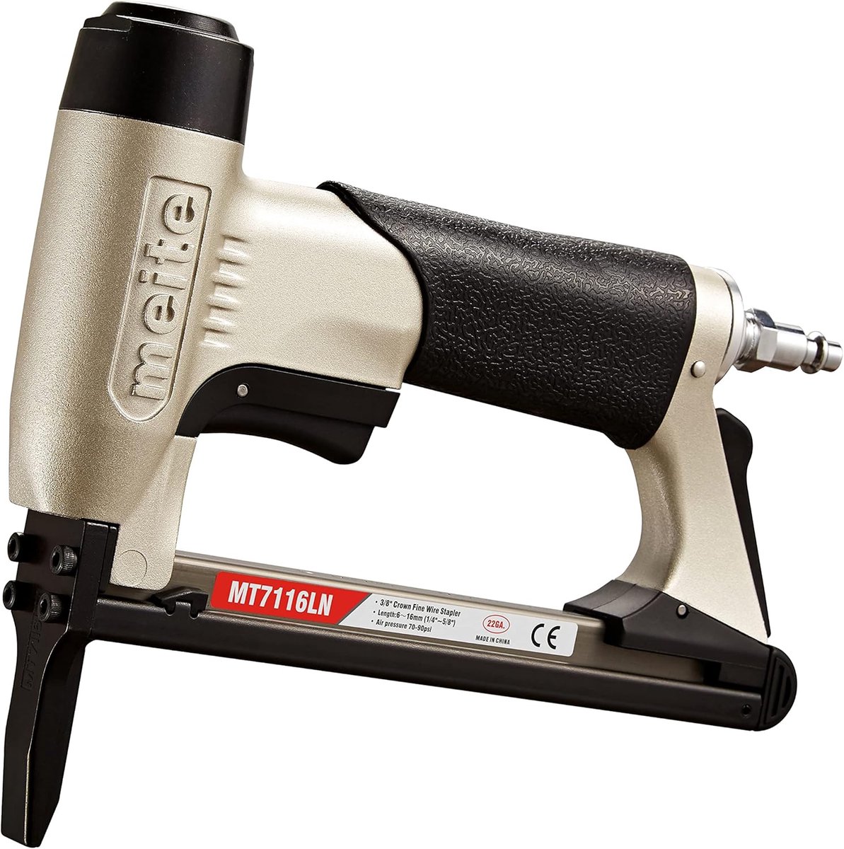 SnelShoppen - Pneumatische Tacker Type 71 met Lange Neus, Lucht Tacker voor 6–16mm 22GA Nietjes, Industrieel voor Meubelbekleding en Houtbewerking