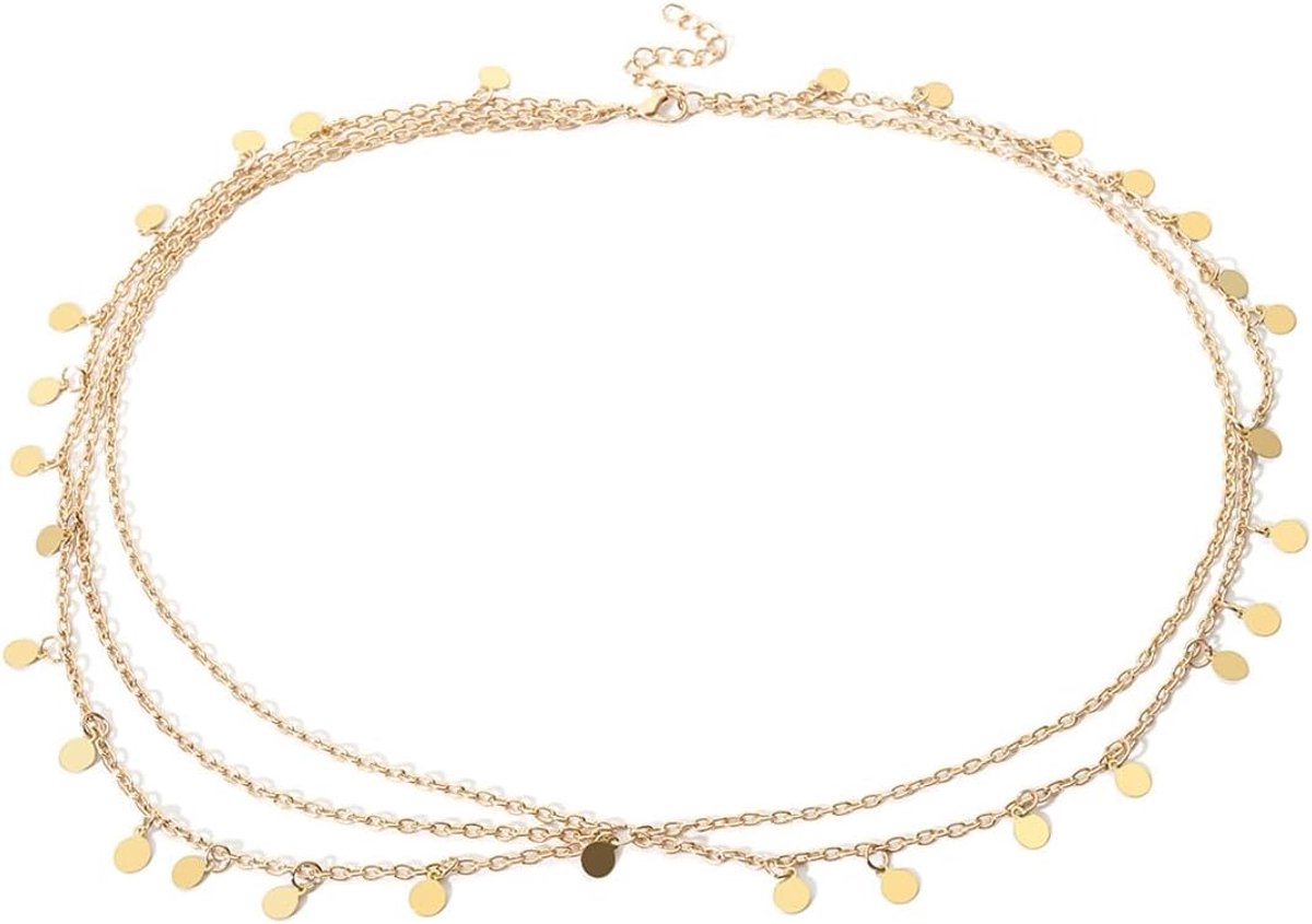 Hoofdketting, hoofdsieraden voor vrouwen, Egyptische hoofdtooi, zigeuneraccessoires voor vrouwen, festivalkostuumhoofdband voor dagelijks gebruik, haaraccessoires, gala-make-up