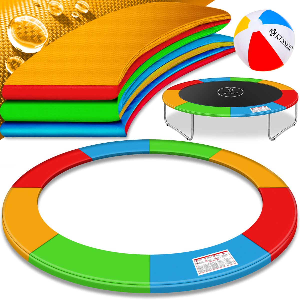 Veiligheidsrand Trampoline 366 cm - Waterdicht en Duurzaam