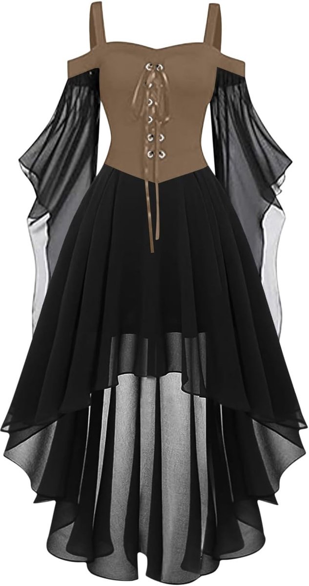 Kostuum voor volwassenen, barok, Halloween, gothic, Victoriaanse jurk, dames en heren, koningin, renaissance, carnaval, avond, elegant, A55