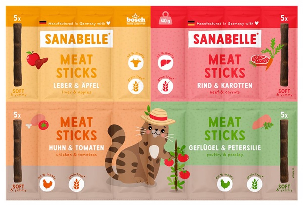 Sanabelle Snack MeatSticks 11x40g | Mix