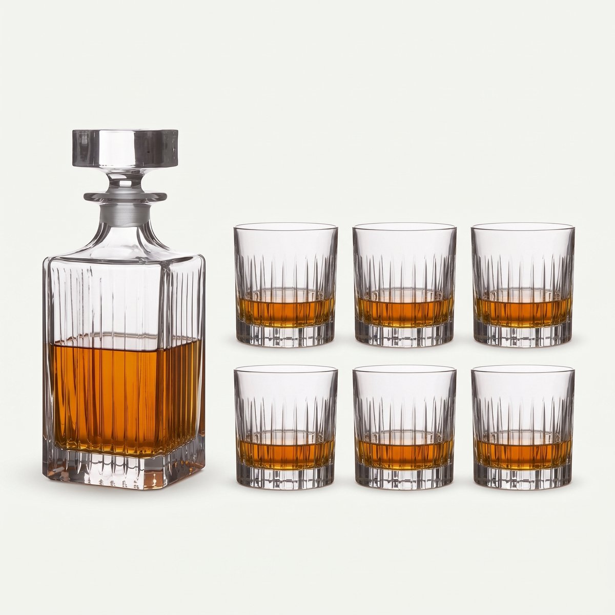 RCR Timeless Whiskey Karaf - Incl. 6 Glazen - Kristalglas