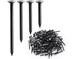 Enhon Set of 60 painting nails (20/25/30/40mm) - Stainless steel nails with silver head for concrete, brick and wood - ShopVlot
