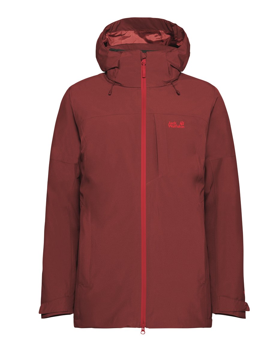 Jack Wolfskin Hunberg2 3in1 Jacket Women Winterjas 3 in 1 Dames Merlot
