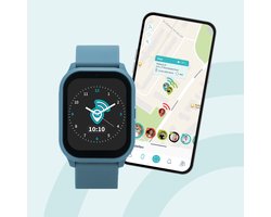 One2track Connect YOU Blauw | GPS horloge voor kinderen | Videobel in HD, voeg vriendjes toe en zie altijd waar je kind is met de leukste smartwatch voor kinderen