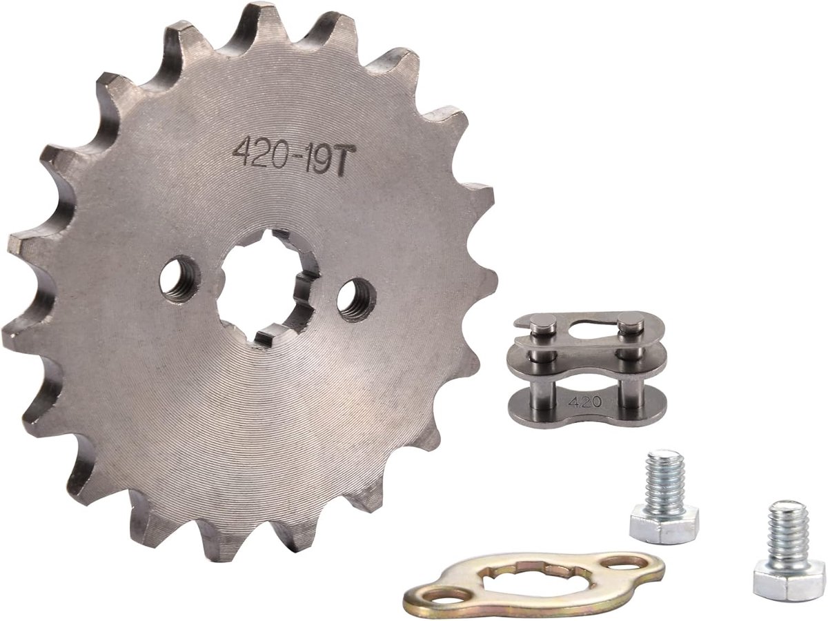 Dailygoods- Voorwiel Tandwiel 420 11T - Vervangingsonderdeel voor 50cc/70cc/90cc/110cc/125cc - Hoogwaardige Roestvrij Stalen Constructie - Eenvoudig te Installeren - 17mm Binnen Diameter