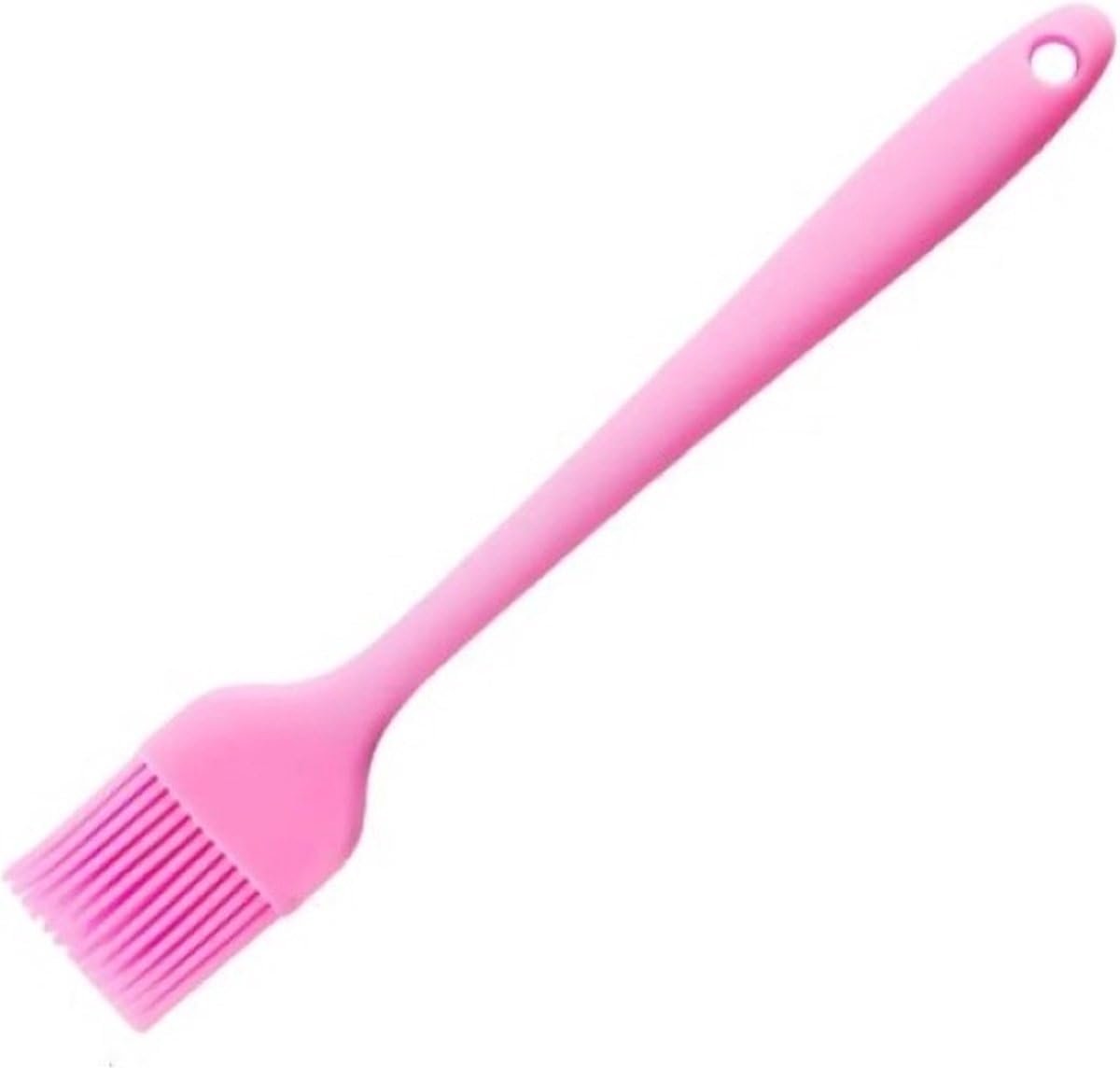 SnelShoppen - Mini Bakborstel Silicone Lichtroze - Keukenborstel voor Bakplaten, Grillen, Bakken, Koken - Handige Baktools - Multifunctioneel