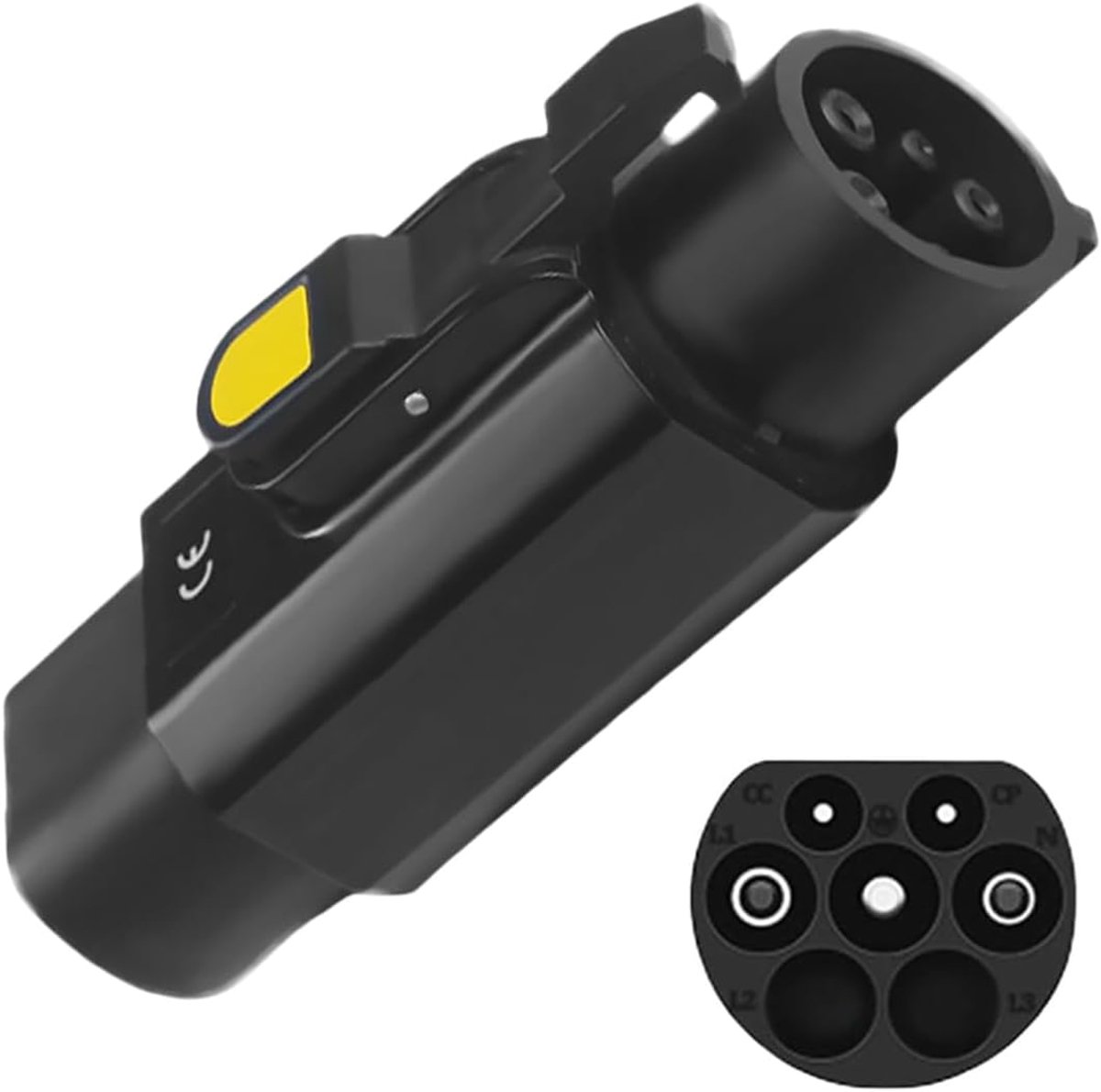 SnelShoppen - EV Oplaadkabel Adapter Type 2 naar Type 1, 32A Elektrische Voertuig Lader, Geschikt voor Hybride en Elektrische Auto's, Oplaadkabel Conv