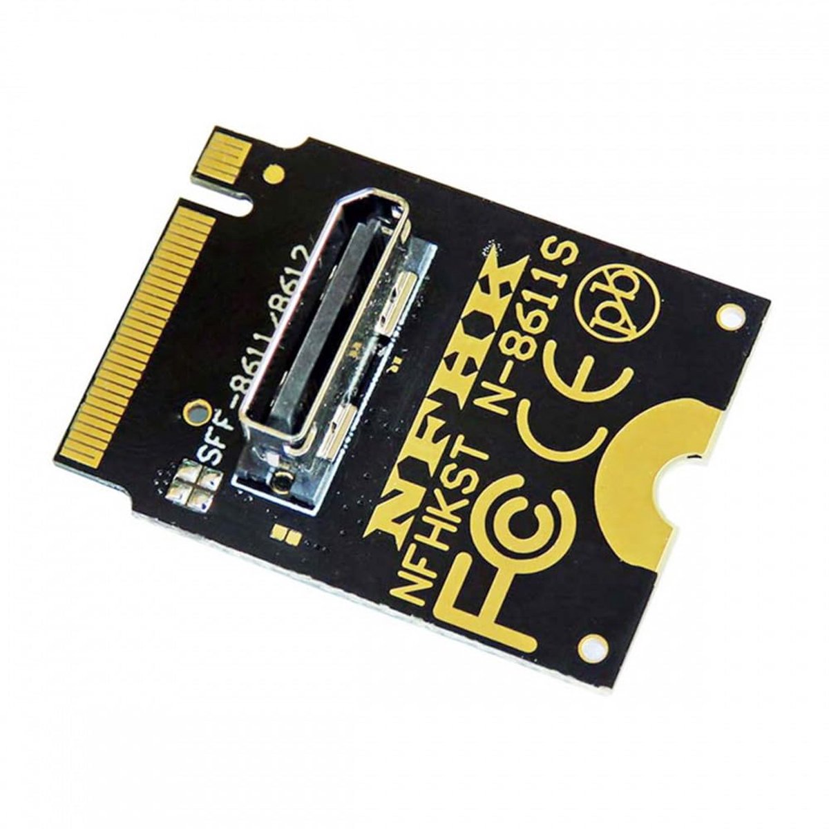 CY Adapter 2230 PCI-E4.0 M.2 M Key to Oculink SFF-8612 SFF-8611 Vertical Host Adapter for NVME U.2 SSD eGPU - ShopVlot