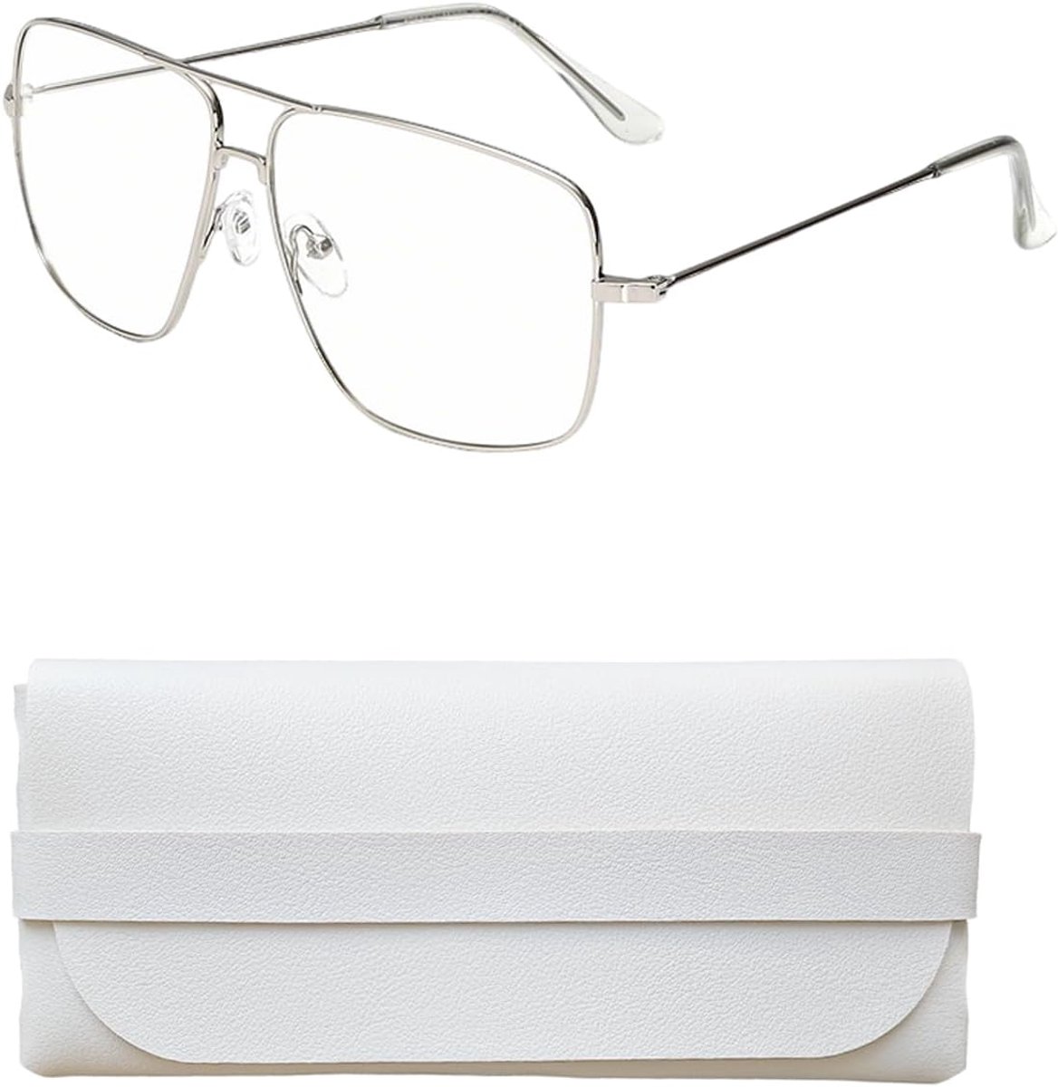 Vintage Retro Fashion Glasses for Women and Men Metal Style with UV400 Protection False Frame Comfortable and Durable - ShopVlot