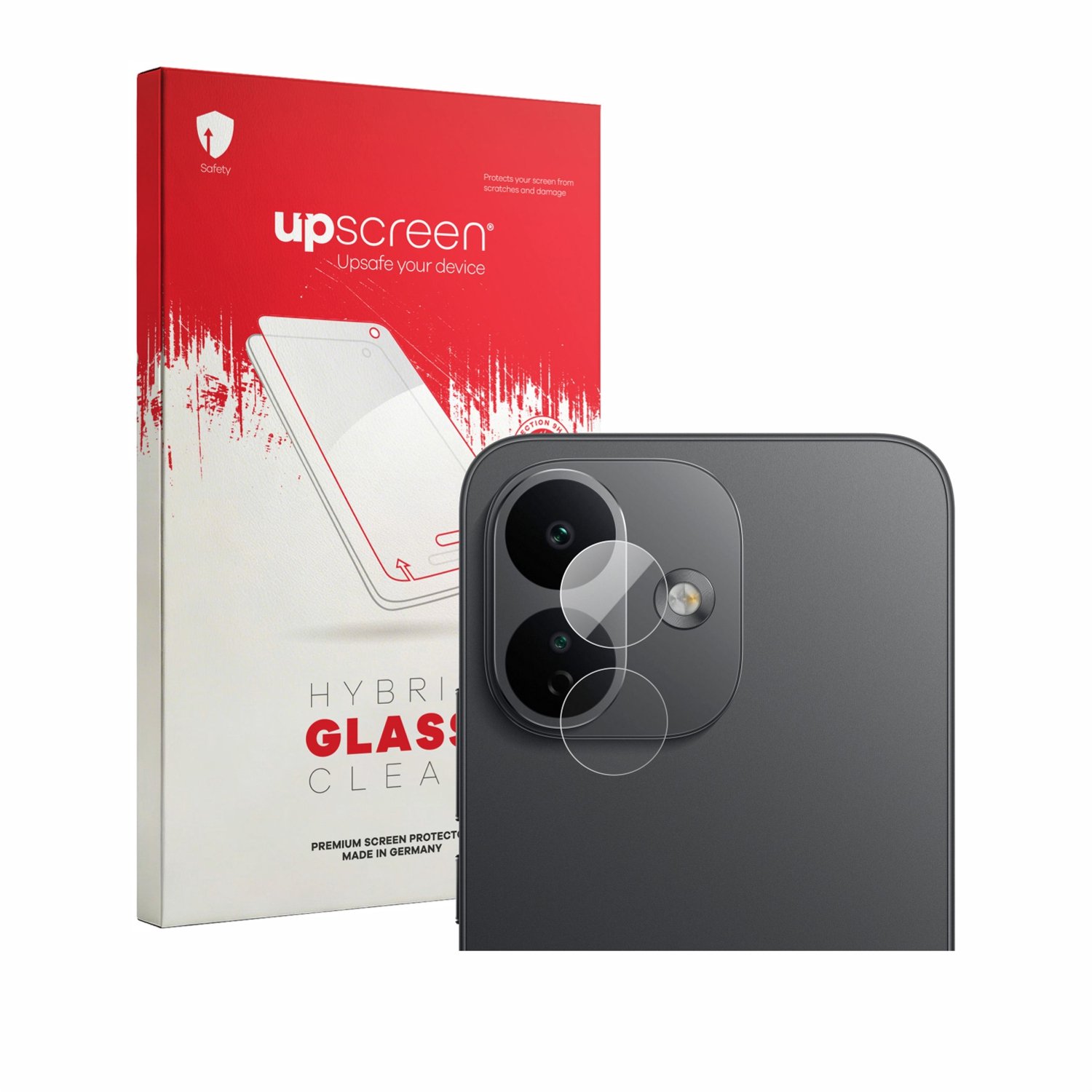 upscreen - Screenprotector voor Xiaomi Redmi Note 17 Pro 5G (ALLEEN Camera Lens) - Folie Beschermfolie Beschermglas transparant