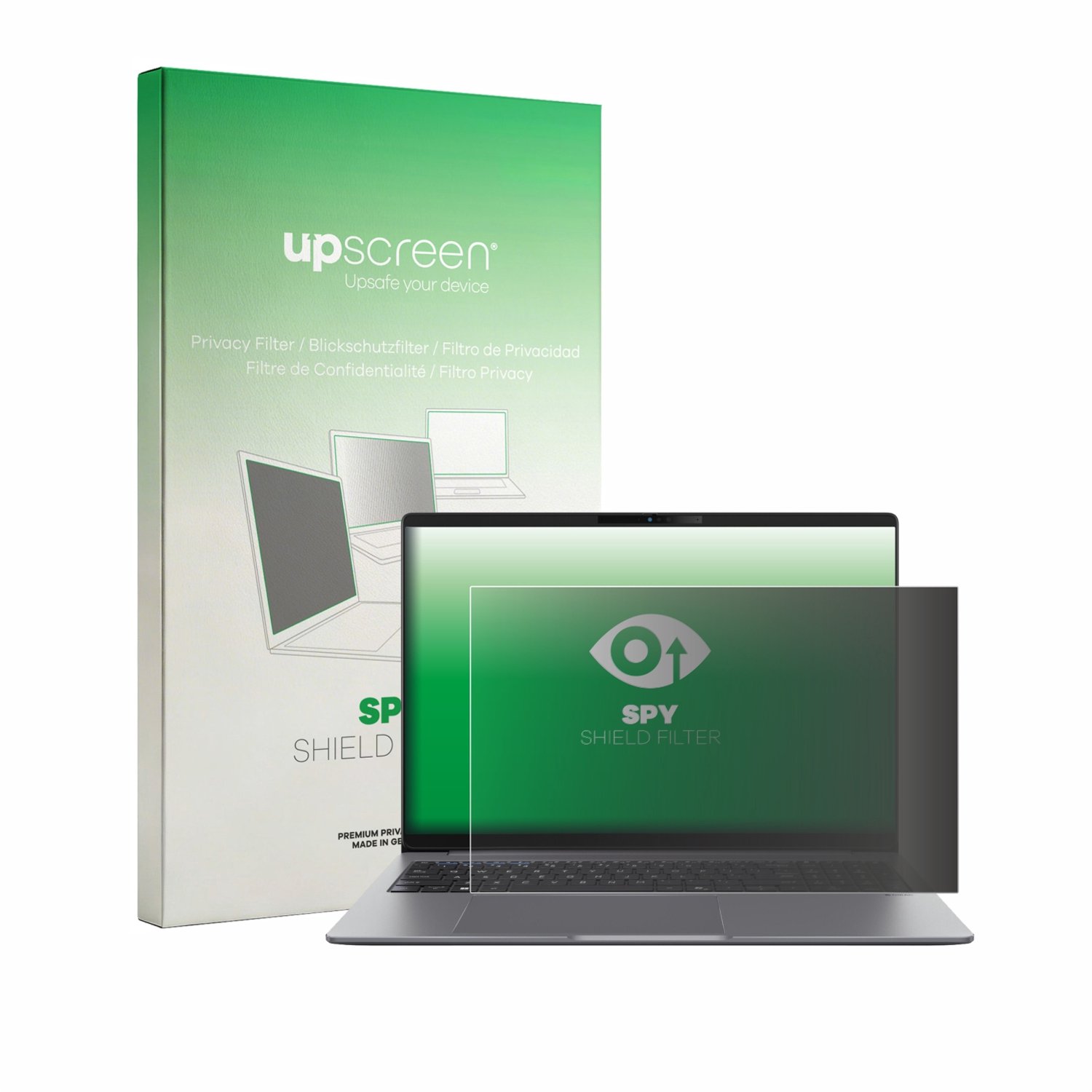 upscreen - privacyscherm voor ASUS ExpertBook P5 G2 P5605 - privacy filter screenfilter Blauwlichtfilter