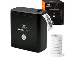 PerfectPrint Labelmaker Bluetooth met App - Labelprinter - Thermische mini Printer - Sticker Printer voor Thuis & Kantoor - 203 DPI - Incl. 6 Labelrollen