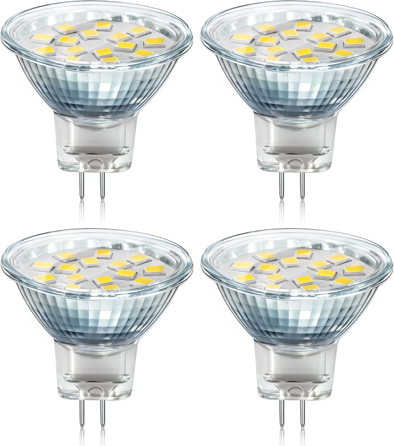 LED Inbouwspot GU4 voor Motorhome en Afzuigkap - 2W, Neutraal Wit, 4000K, 250 Lumen, 120 Graden, Vervanging voor 10W en 20W Halogeen, 12V-24V AC/DC