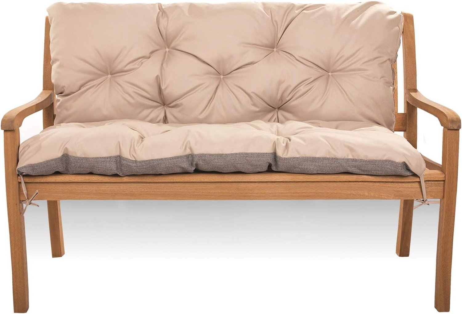 Bankkussen 2/3-zits, zitkussen voor tuinschommel, zitkussen voor tuinbank, zitkussen voor tuinbank (140 x 50 x 50 cm, beige)