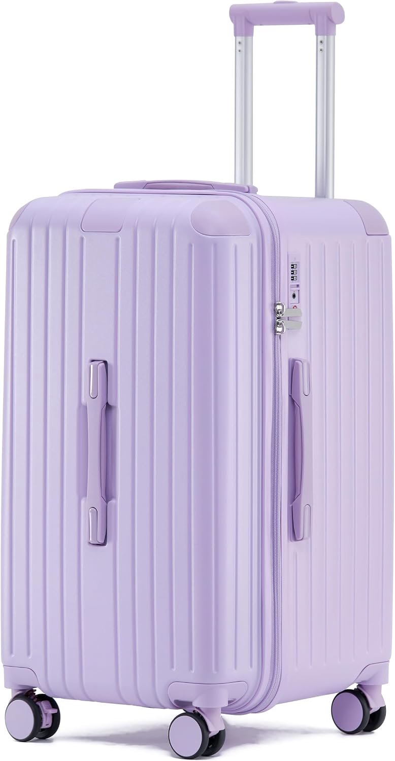 LIGHTGO Suitcase Series - PC+ABS Roller Cases with TSA Approved Lock & 8 Double Rolls - ShopVlot
