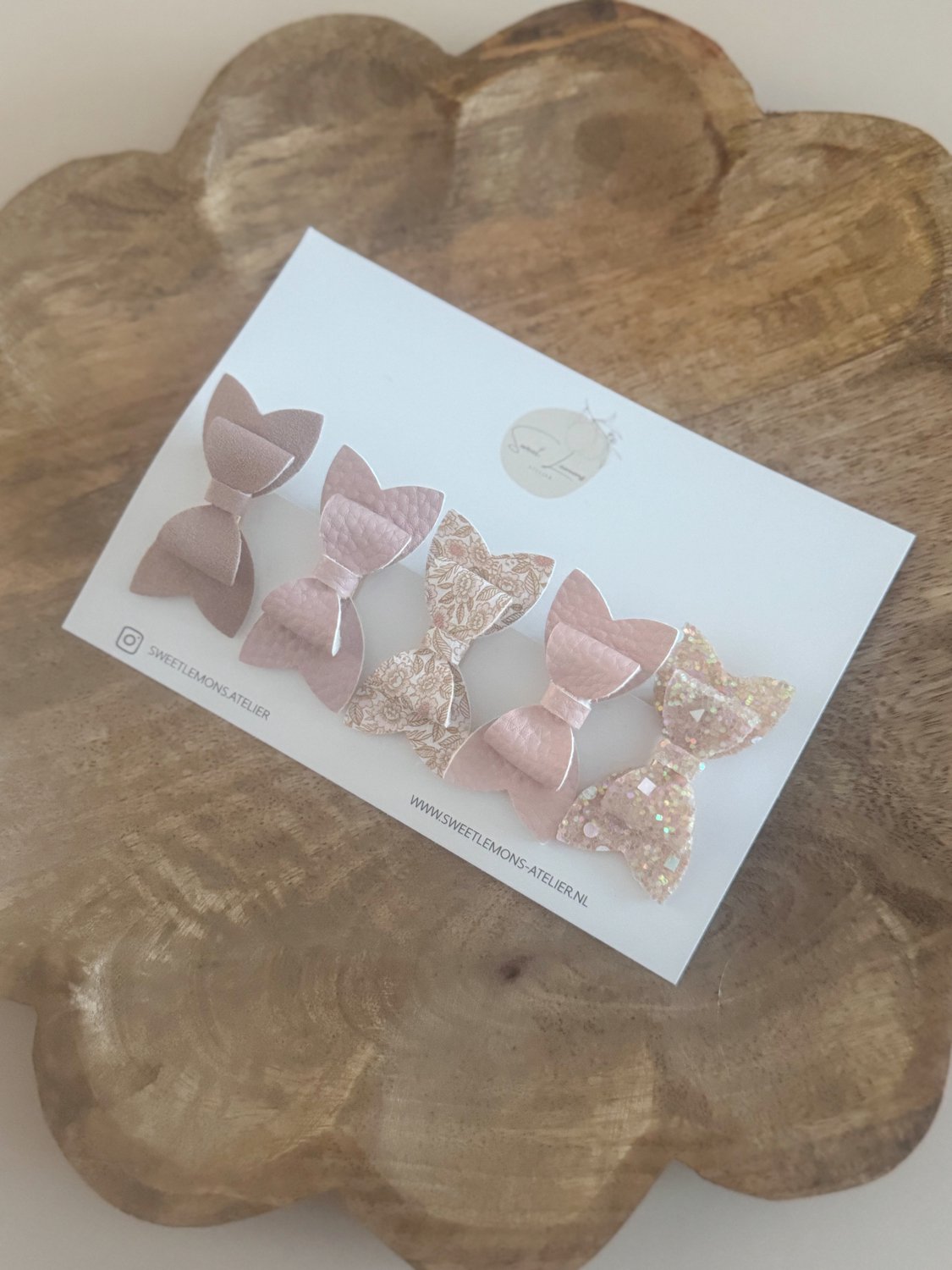Strikken Set - Roses - Haarstrik - Haarstrikken voor Meisjes & Kinderen - Alligator Haarspeldjes - Haarstrikjes - Strikken voor Peuters - Kleuters - Verjaardagscadeau