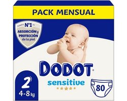 Babyluier - maat 2 (4-8 kg) - 80 stuks - Maximale absorptie en huidbescherming